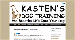 Desktop Screenshot of kastensdogtraining.com